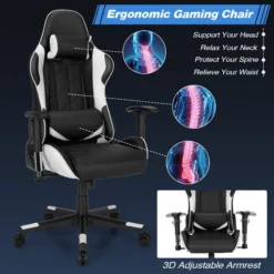 Ergonomic Racing Gaming Chair Swivel Executive Recliner Computer Desk Chair 9 Ergonomic Racing Gaming Chair Swivel Executive Recliner Computer Desk Chair -Office Furniture Store 49303512 5