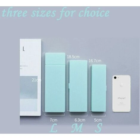 LangRay 2Pcs Plastic Pencil Case Pen Pen Holder Box Organizer School Supplies Student Pencil Box (Mint Green, Large) 2 LangRay 2Pcs Plastic Pencil Case Pen Pen Holder Box Organizer School Supplies Student Pencil Box (Mint Green, Large) - Image 2