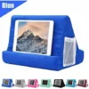Soft Pillow Tablet Pillow Stand For Ipad Stand Mult-Angle Tablet Phone Holder Lap Stand Mobile Phone Holder (Blue)