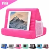 Soft Pillow Tablet Pillow Stand For Ipad Stand Mult-Angle Tablet Phone Holder Lap Stand Mobile Phone Holder (Pink)