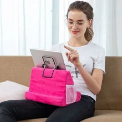 Soft Pillow Tablet Pillow Stand For Ipad Stand Mult-Angle Tablet Phone Holder Lap Stand Mobile Phone Holder (Light Blue) -Office Furniture Store 51802879 5