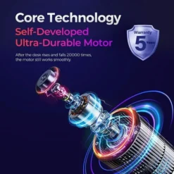 FLEXISPOT Electric Height Adjustable Standing Desk Sit Stand Desk Adjustable Desk Stand Up Desk With Memory Pannel-(White Frame+100cm White Top) -Office Furniture Store 52078321 5