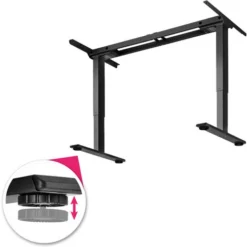 Motorised Standing Desk Frame (70-119cm Tall, With Memory And Anti-collision Features) - Standing Desk Frame, Computer Desk, Office Desk - Black -Office Furniture Store 52965061 5