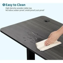 Height Adjustable Electric Standing Desk Office Computer Desk Stand Up Desk For Home Office With Memory Smart Pannel,110 Cm,Grey -Office Furniture Store 53297785 4