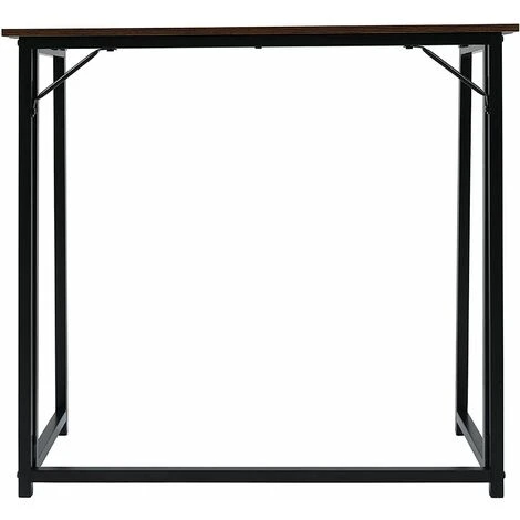 Folding Computer Desk Study Desk Writing Table Home Office Boston BROWN 4 Folding Computer Desk Study Desk Writing Table Home Office Boston BROWN - Image 4