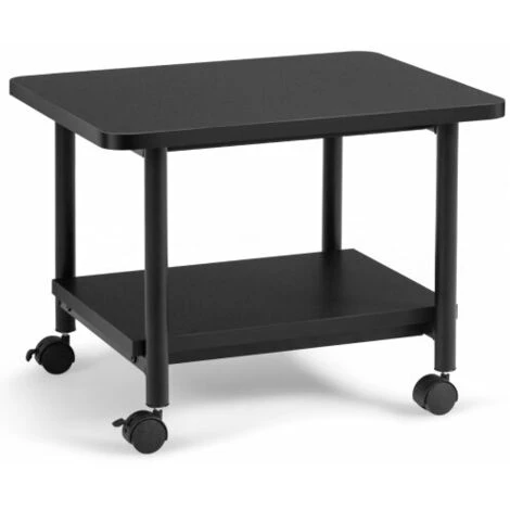2-Tier Under Desk Printer Stand W/Wheels Office Desk Side Printer Cart 2 2-Tier Under Desk Printer Stand W/Wheels Office Desk Side Printer Cart - Image 2