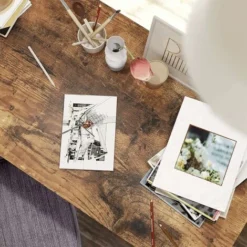 Songmics VASAGLE Computer Desk, Writing Desk With 2 Shelves On Left Or Right, Work Table For Office Living Room, Steel Frame, Industrial, Rustic Brown And Black LWD55X -Office Furniture Store 54155230 4