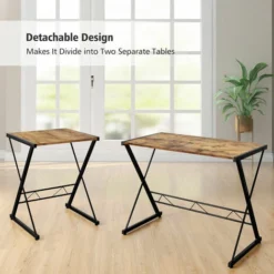 L-Shaped Corner Computer Desk PC Table Workstation W/ Monitor Stand & Host Tray 8 L-Shaped Corner Computer Desk PC Table Workstation W/ Monitor Stand & Host Tray -Office Furniture Store 54400290 4