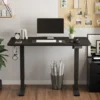 Height-adjustable Standing Desk With Electric Motor, Computer Desk, Intelligent Memory Height,Collision Protection,120 Cm,Black