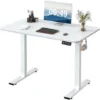 Height-adjustable Standing Desk With Electric Motor, Computer Desk, Intelligent Memory Height,Collision Protection,100 Cm,White
