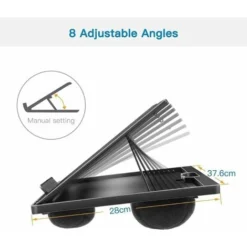 Laptop Stand With Cushion - 8 Angle Way Adjustable, Support Notebook, Maximum 15.6 Tablet, Tray Table & Suitable For Travel, Work, Home 8 Laptop Stand With Cushion - 8 Angle Way Adjustable, Support Notebook, Maximum 15.6 Tablet, Tray Table & Suitable For Travel, Work, Home -Office Furniture Store 55651590 4