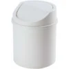 Mini Office Trash Can, Small Waste Paper Basket, Table Office Trash Can ， Blanca