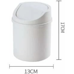 Mini Office Trash Can, Small Waste Paper Basket, Table Office Trash Can ， Blanca -Office Furniture Store 58416038 3