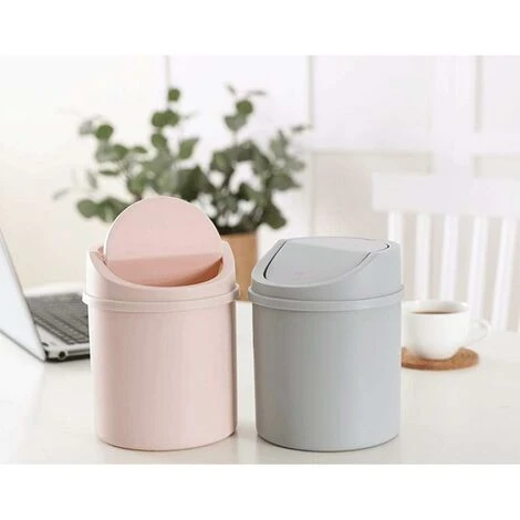 Mini Office Trash Can, Small Waste Paper Basket, Table Office Trash Can , Bleua 4 Mini Office Trash Can, Small Waste Paper Basket, Table Office Trash Can , Bleua - Image 4