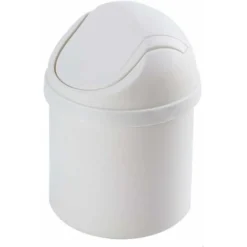 Mini Office Bin, Small Waste Bin, Table Office Bin οΌ B, Blancb