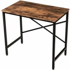 Oypla 80cm Heavy Duty Industrial Writing Computer Desk Home Office Worktop Table