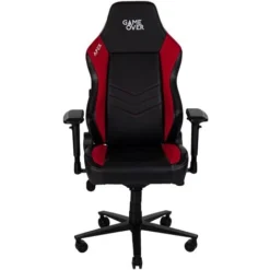 Apex Gaming Desk Chair, Ergonomically Designed Seating, Premium PU Leather With 4D Adjustable Arm Rest And Height, Additional Lumbar Support, Red