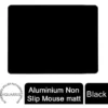 Aquarius Aluminium Non Slip Mouse Mat - Black