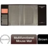 Aquarius AQ Multifunctional & Eco-friendly Office Desk Mouse Mat PVC+DS Material, Brown