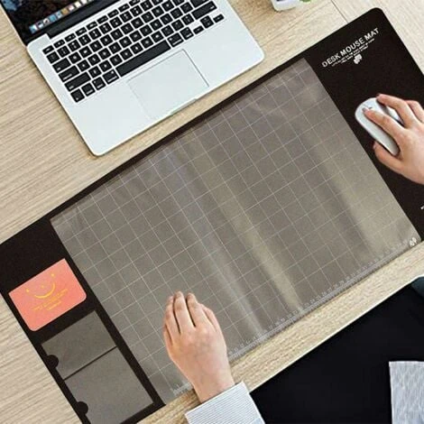 Aquarius AQ Multifunctional & Eco-friendly Office Desk Mouse Mat PVC+DS Material, Brown 2 Aquarius AQ Multifunctional & Eco-friendly Office Desk Mouse Mat PVC+DS Material, Brown - Image 2