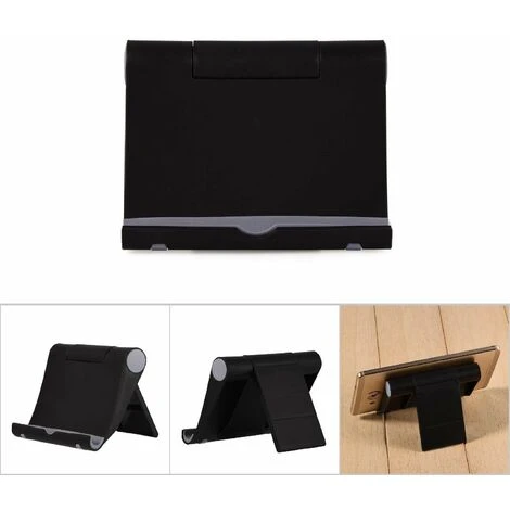 Universal Portable Desk Stand Holder Mobile Phone Support Bracket 270 Degrees Rotation Black 1 Universal Portable Desk Stand Holder Mobile Phone Support Bracket 270 Degrees Rotation Black