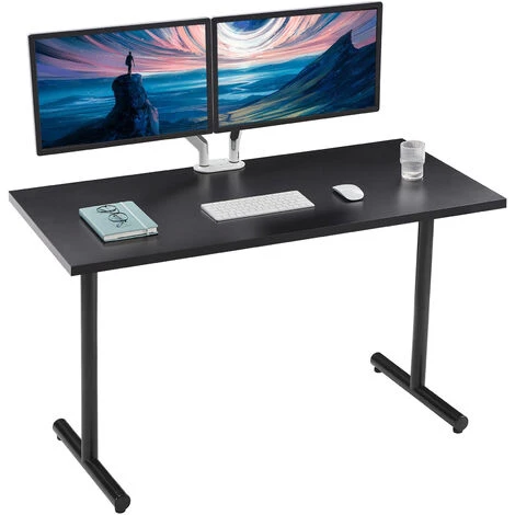 Computer Desk Study Workstation For Home Office Use Writing Table, Dinner Table Conference Table 120x60x73.6cm Black 1 Computer Desk Study Workstation For Home Office Use Writing Table, Dinner Table Conference Table 120x60x73.6cm Black