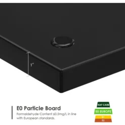 Computer Desk Study Workstation For Home Office Use Writing Table, Dinner Table Conference Table 120x60x73.6cm Black 8 Computer Desk Study Workstation For Home Office Use Writing Table, Dinner Table Conference Table 120x60x73.6cm Black -Office Furniture Store 64902511 4