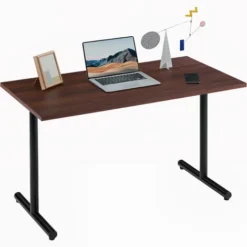 Computer Desk Study Workstation For Home Office Use Writing Table, Dinner Table Conference Table 120x60x73.6cm Grey