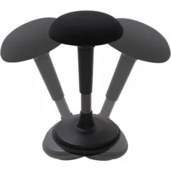FLEXISPOT Wobble Stool Stay Active Exercise Office Chair Encourage Movement Height Adjustable Seat For Comfortable Working/standing Desk Perching Stool (Black)