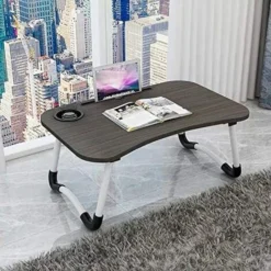 Laptop Table, Dormitory With Small Desk, Bed With Laptop Table, Folding Table, Dormitory Small, With Cup Slot (60 X 40cm) -black 9 Laptop Table, Dormitory With Small Desk, Bed With Laptop Table, Folding Table, Dormitory Small, With Cup Slot (60 X 40cm) -black -Office Furniture Store 66544851 5