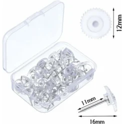 Clear Push Pins Small Plastic Thumb Tacks Steel Point And Clear Plastic Head Pushpins Transparent Paper Push Pins For Cork Board50 6 Clear Push Pins Small Plastic Thumb Tacks Steel Point And Clear Plastic Head Pushpins Transparent Paper Push Pins For Cork Board50 -Office Furniture Store 69588281 2