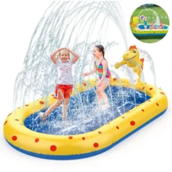 Children's Paddling Pool Baby Dogs Inflatable Pool Sprinkler Splash Children's Paddling Pool Water Toys Outdoor Garden Outdoor Children's Pool -Office Furniture Store 69588370 3