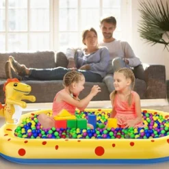 Children's Paddling Pool Baby Dogs Inflatable Pool Sprinkler Splash Children's Paddling Pool Water Toys Outdoor Garden Outdoor Children's Pool -Office Furniture Store 69588370 5