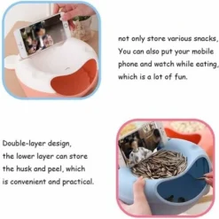 Trash Can Mini Trash Can, Countertop Waste Bin Waste Paper Bin Vanity Makeup Holder Bathroom Kitchen Car Office Home Decoration Perfect Cleaning (White And Black,1Pcs) -Office Furniture Store 69623615 4