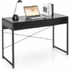 Computer Desk Wooden PC Laptop Table Writing Workstation 2 Drawers Study Desk