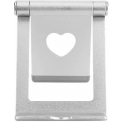 Foldable Desktop Phone Holder Adjustable Tablet Stand Holder 360 Degree Rotation Aluminum Alloy Love Shape -Office Furniture Store 72503921 4