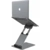 C5 Laptop Stand Ergonomic PC Stand Height Adjustable From 2.1" To 21" Holds Up To 22 Books MacBook All 10-17" Laptops Gray