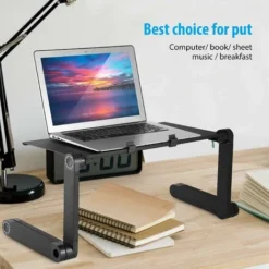Foldable Overbed Table, Adjustable Table, Computer Sofa Tray Breakfast Bed Tablet Bed, Lapdesk 360° Tilt Stand For Laptop Book 9 Foldable Overbed Table, Adjustable Table, Computer Sofa Tray Breakfast Bed Tablet Bed, Lapdesk 360° Tilt Stand For Laptop Book -Office Furniture Store 72582282 5