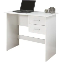 GFW Panama 2 Drawer Desk White