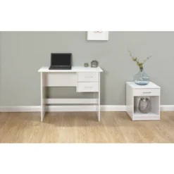 GFW Panama 2 Drawer Desk White 7 GFW Panama 2 Drawer Desk White -Office Furniture Store 72641541 3