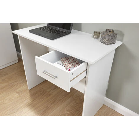 GFW Panama 2 Drawer Desk White 5 GFW Panama 2 Drawer Desk White - Image 5