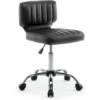 IntimaTe WM Heart Computer Chair, Swivel Work Stool, Height Adjustable Swivel Stool, Ergonomic Low Back Design Semi-PU Leather Office Stool, Salon Swivel Chair, Reception Room Stool