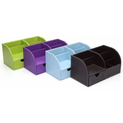 Office Desk Organizer Organization System Table Organizer PU Leather Pen Holder Pen Box Pen Holder Multifunctional Office Supplies -Office Furniture Store 75724888 4