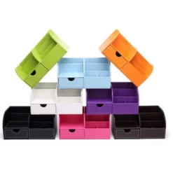 Office Desk Organizer Organization System Table Organizer PU Leather Pen Holder Pen Box Pen Holder Multifunctional Office Supplies -Office Furniture Store 75724888 5