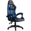 Gaming Chair Ergonomic Racing Office Chair Height Adjustable Mid-Back Computer Desk Chair With Headrest Armrest And Lumbar Support For Office And Home, Blue