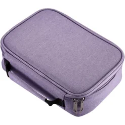 Pencil Case, 72 Slots Multi-functional Large Capacity Pens Case Pencil Pouch Wrap Coloring Pencil Holder Organizer Stationary Bag With Interior Z-Purple