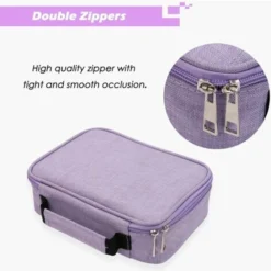 Pencil Case, 72 Slots Multi-functional Large Capacity Pens Case Pencil Pouch Wrap Coloring Pencil Holder Organizer Stationary Bag With Interior Z-Purple -Office Furniture Store 76182069 5