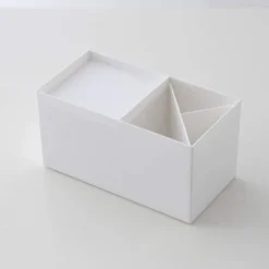Desktop Storage Organizer Mini Box Desk Office Supplies Container Pen Holder For Desk Cute Pencil Cup Pot For Kids Makeup Brush Holder -White -Office Furniture Store 76182084 5