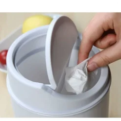 Pack Of Creative Small Desktop Trash Can Mini Clamshell Small Trash Can With Trash Bags 9 Pack Of Creative Small Desktop Trash Can Mini Clamshell Small Trash Can With Trash Bags -Office Furniture Store 78709658 5