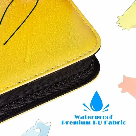 Pokemon Card Binder, Card Protector Book Album, Card Storage Card Protector Book With 50 Pages In 8 Pockets For 400 Trading Cards - Yellow 2 Pokemon Card Binder, Card Protector Book Album, Card Storage Card Protector Book With 50 Pages In 8 Pockets For 400 Trading Cards - Yellow - Image 2